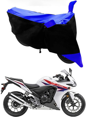 Furious3D Two Wheeler Cover for Honda(CBR500R, Blue, Black)