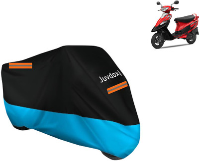 Juvdoxj Waterproof Two Wheeler Cover for TVS(Scooty Pep+, Blue)