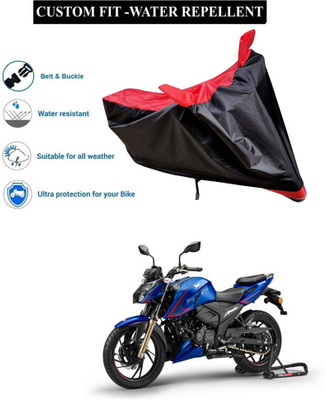 CODOKI Waterproof Two Wheeler Cover for TVS(Apache RTR 200, Red)