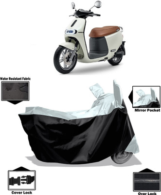 Amexride Two Wheeler Cover for Hero Electric(Motocorp Electric Scooter, White)