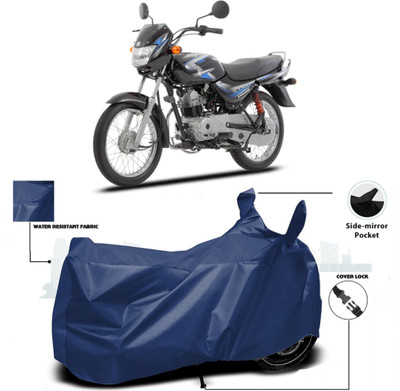 WMIZEXA Waterproof Two Wheeler Cover for Universal For Bike(CT100, Blue)
