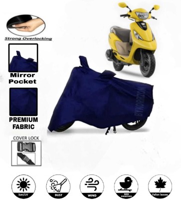 AutoGalaxy Waterproof Two Wheeler Cover for TVS(Zest, Blue)