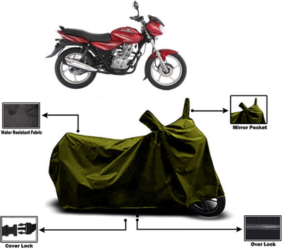 Amexride Two Wheeler Cover for Bajaj(Discover, Green)