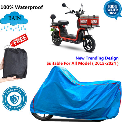 OliverX Waterproof Two Wheeler Cover for Okinawa(Blue)