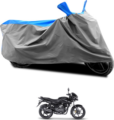GOSHIV-car and bike accessories Waterproof Two Wheeler Cover for Bajaj(Pulsar, Grey, Blue)