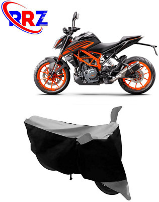 RRZ Waterproof Two Wheeler Cover for KTM(250 Duke, Black, Grey)