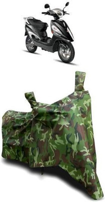 ATBROTHERS Waterproof Two Wheeler Cover for Hero Electric(Electric Maxi, Multicolor, Green)