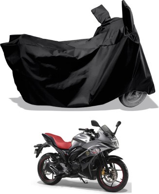 Amexride Two Wheeler Cover for Suzuki(Gixxer Special Edition BS6, Black)