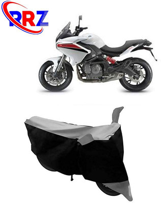 RRZ Waterproof Two Wheeler Cover for Benelli(TNT 600 GT, Black, Grey)