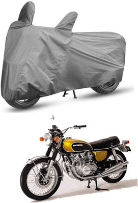 MMSSTAR Waterproof Two Wheeler Cover for Honda(CB 500, Grey)