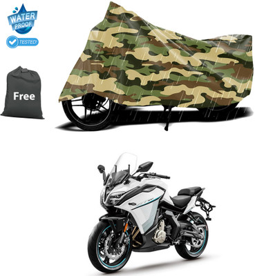 PAGORA Waterproof Two Wheeler Cover for CFMoto(650GT, Yellow)