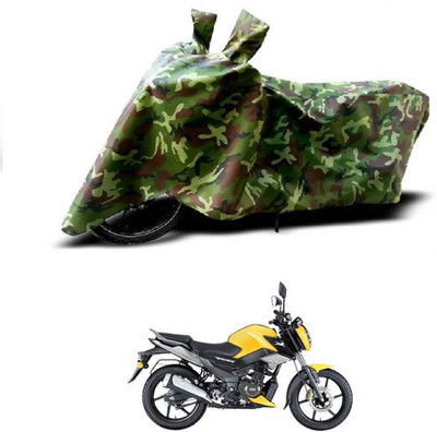 RAAMKM Two Wheeler Cover for TVS(Raider, Green, Multicolor)