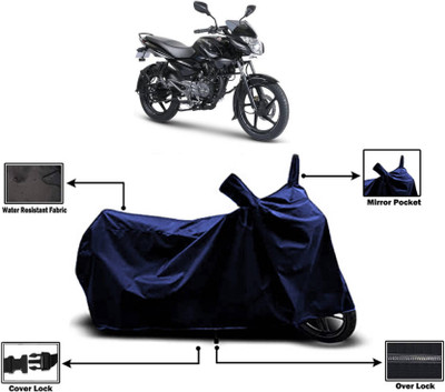 AASHTIK MART Two Wheeler Cover for Bajaj(Pulsar 135 BS6, Blue)