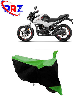 RRZ Waterproof Two Wheeler Cover for Hero(Xtreme 200S, Black, Green)
