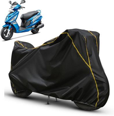 OliverX Waterproof Two Wheeler Cover for Hero(Maestro, Black, Yellow)