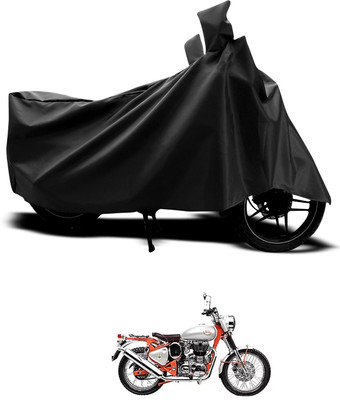 CODOKI Waterproof Two Wheeler Cover for Royal Enfield(Bullet Trials 350, Black)