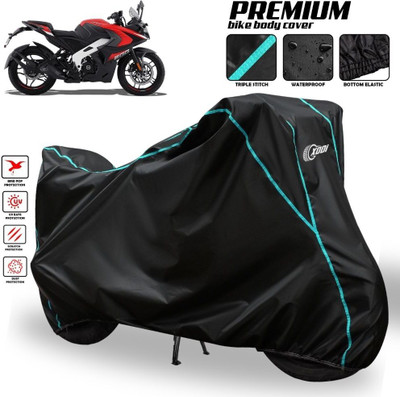 xodi Waterproof Two Wheeler Cover for Bajaj(Pulsar 200 NS DTS-i, Black, Blue, Multicolor)