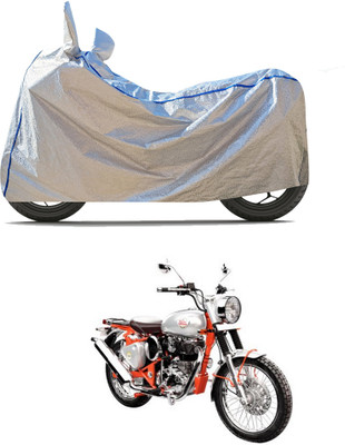 PAGORA Waterproof Two Wheeler Cover for Royal Enfield(Bullet Trials 350, Silver)