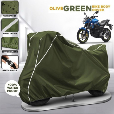 Shiv Kanha Waterproof Two Wheeler Cover for Suzuki(Gixxer, Green)