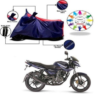 DeepShakshi AUTOMOTIVE Waterproof Two Wheeler Cover for Bajaj(Pulsar 135 LS DTS-i, Blue, Red)
