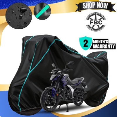 OliverX Waterproof Two Wheeler Cover for Bajaj(Pulsar 125, Black, Blue)