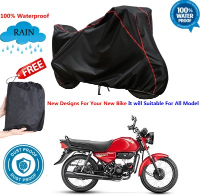 OliverX Waterproof Two Wheeler Cover for Hero(CD Dawn, Black)