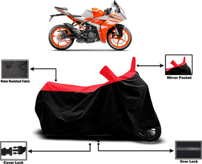 Amexride Two Wheeler Cover for KTM(RC 200 BS6, Red)