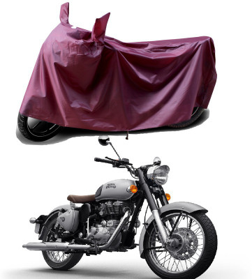 APNEK Waterproof Two Wheeler Cover for Royal Enfield(Classic 500, Maroon)