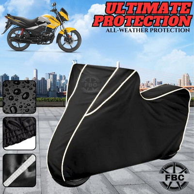 FBC Waterproof Two Wheeler Cover for Hero(Passion Pro, Black)