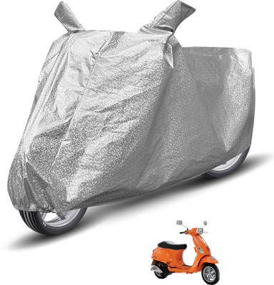 MOCKHE Waterproof Two Wheeler Cover for Vespa(Vespa SXL, Silver)