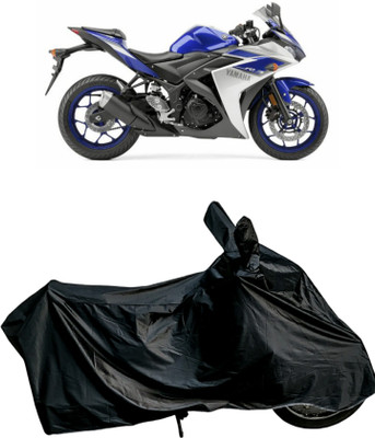 Autofly Waterproof Two Wheeler Cover for Yamaha(YZF R3 BS6, Black)