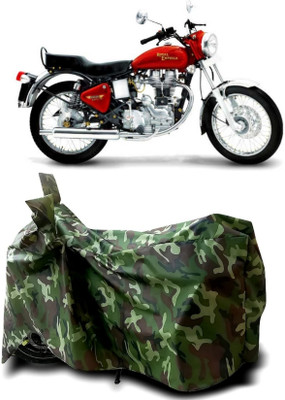 Autofly Waterproof Two Wheeler Cover for Royal Enfield(Electra 4S, Multicolor)