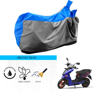 SnehaSales Waterproof Two Wheeler Cover for Ather(450, Grey, Blue)