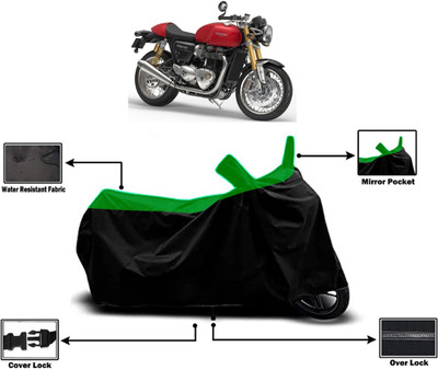 Amexride Two Wheeler Cover for Triumph(Thruxton 1200 R, Green)