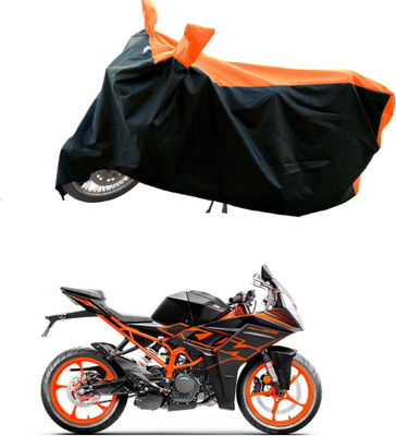 DeepShakshi AUTOMOTIVE Waterproof Two Wheeler Cover for KTM(RC 125 BS6, Orange)