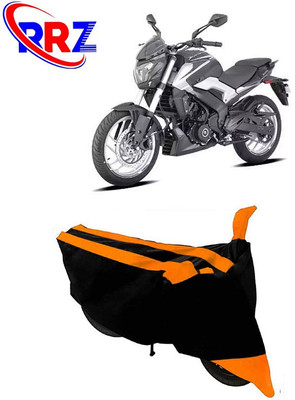 RRZ Waterproof Two Wheeler Cover for Bajaj(Dominar, Black, Orange)