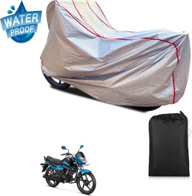 PAGORA Waterproof Two Wheeler Cover for Hero(Splendor I Smart, Silver)