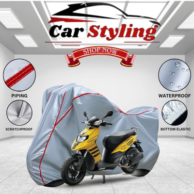 Car Styling Waterproof Two Wheeler Cover for Aprilia(Silver, Red)