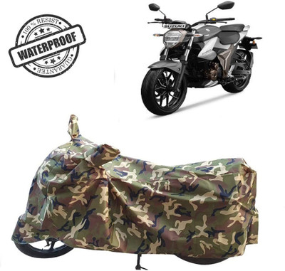 ROYAL AUTO MART Waterproof Two Wheeler Cover for Suzuki(Gixxer 250, Green, Multicolor)