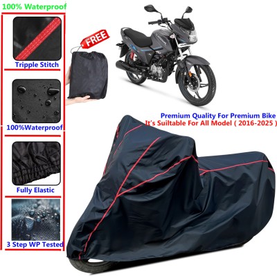 KaparDineX Waterproof Two Wheeler Cover for Hero(Glamour Programmed FI BS6, Black)