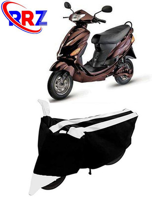 RRZ Waterproof Two Wheeler Cover for Hero(Electric Wave Dx, Black, White)