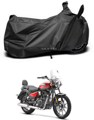 Duffel Two Wheeler Cover for Royal Enfield(Meteor BS6, Black)