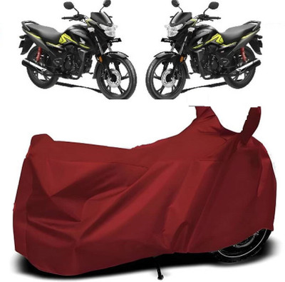 smwzxyu Waterproof Two Wheeler Cover for Honda(CB Shine SP, Maroon)