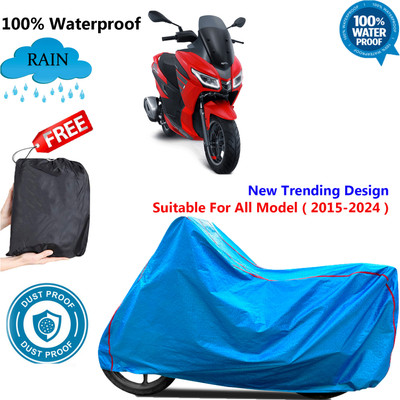 OliverX Waterproof Two Wheeler Cover for Aprilia(Blue)