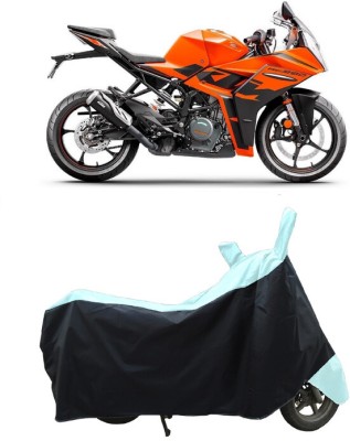 Coxtor Waterproof Two Wheeler Cover for KTM(RC 390, White)