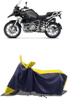 SUGASHRI Waterproof Two Wheeler Cover for BMW(1200 GS, Yellow, Blue)