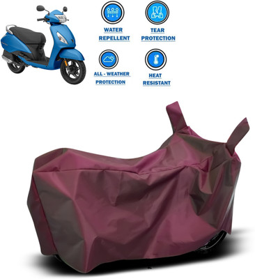CODOKI Waterproof Two Wheeler Cover for TVS(Jupiter classic, Maroon)