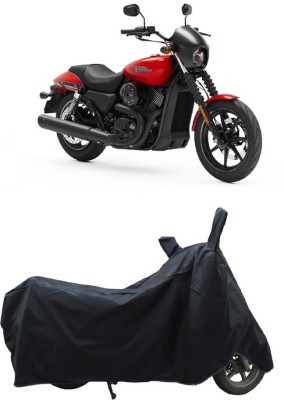 Coxtor Waterproof Two Wheeler Cover for Harley Davidson(Street 750, Black)