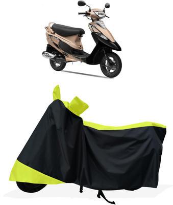 Tricway Two Wheeler Cover for TVS(Scooty Pep+, Yellow)