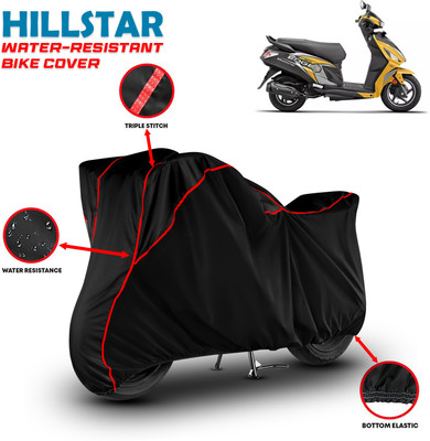 HILLSTAR Waterproof Two Wheeler Cover for Hero(Maestro Edge, Black, Red)